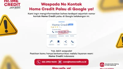 Cara Mengenali Nomor Palsu Home Credit di Internet, Jangan Sampai Tertipu!